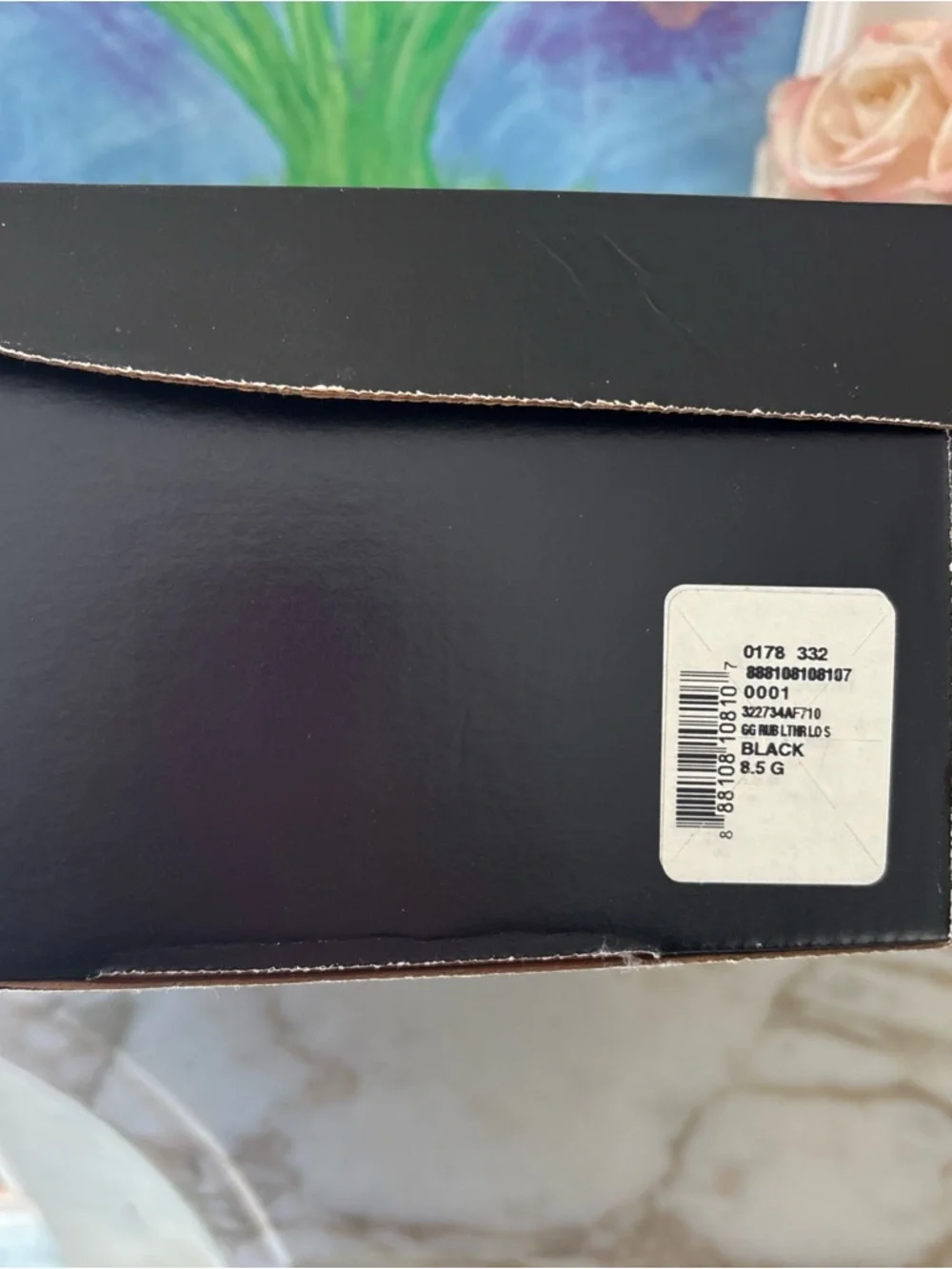 GUCCI Men’s Gg Monogram Black Guccissima Sneakers Sz 8.5 D New Authentic 322734